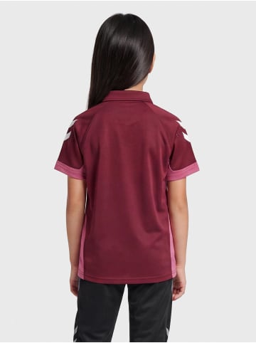 Hummel Polo Raglanärmel Hmllead Kinder in BIKING RED