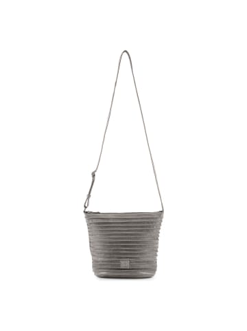 FREDs BRUDER Riffelinchen Umhängetasche Leder 23 cm grey