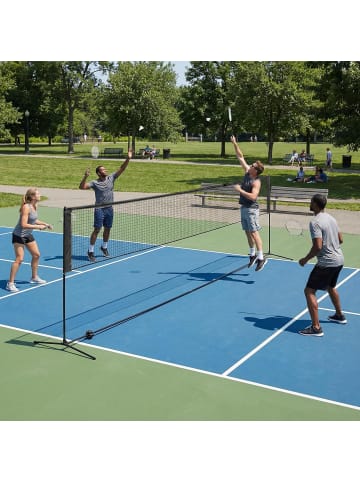 COSTWAY Badmintonnetz 420cm in Schwarz