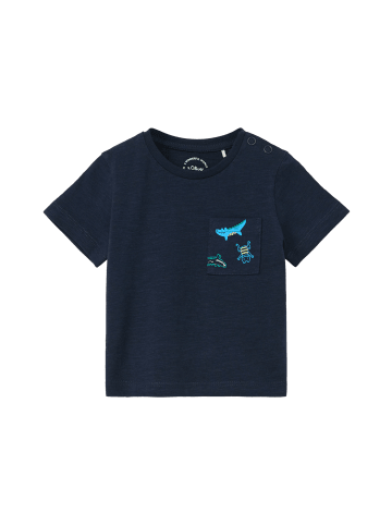 s.Oliver T-Shirt kurzarm in Blau