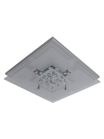 näve LED Deckenleuchte "CHUR" in chrome - (L)30 cm x (B)30 cm x (H)7.5 cm - EEK F