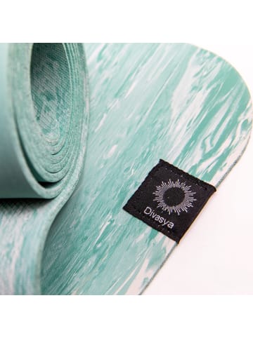Divasya Yogamatte Pure Rubber in Grün - 183x68x0,4cm