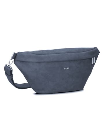 Zwei Mademoiselle.M Umhängetasche 40 cm nubuk blue
