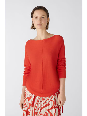 Oui Pullover mit Seide in aura orange