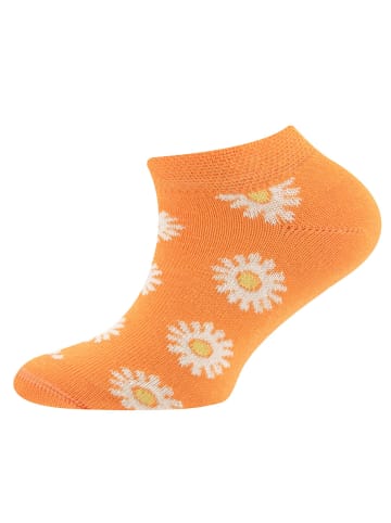 ewers 2er-Set Sneaker Socken 2er Pack Blumen/Punkte in h.himbeere-dkl.pfirsich