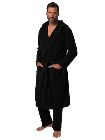 JP1880 Bademantel in schwarz
