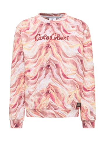 Carlo Colucci Sweatshirt Dotti in Orange