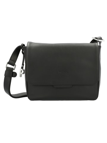 PICARD Timeless Umhängetasche Leder 25 cm in schwarz