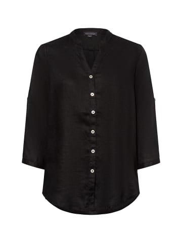 Franco Callegari Leinenbluse in schwarz - 0061