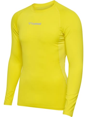 Hummel T-Shirt "Hmlbl Performance Tee L/S" in Gelb