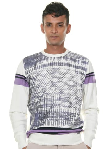 FIOCEO Pullover in ecru/lila