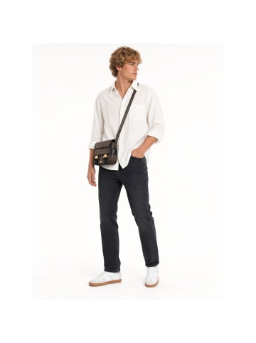 Lacoste The Blend Seasonal Umhängetasche 21 cm mono slate black shitake