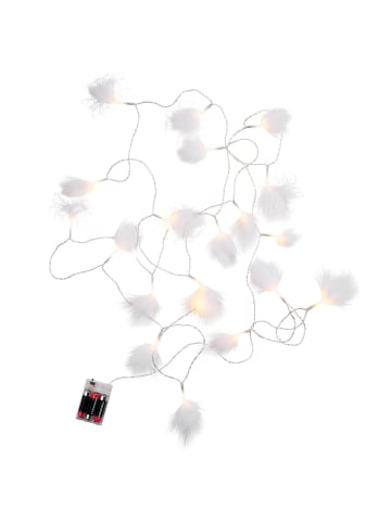 Butlers LED-Lichterkette FEATHERS in Weiß