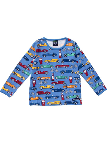 Villervalla Langarmshirt Race Car in blau