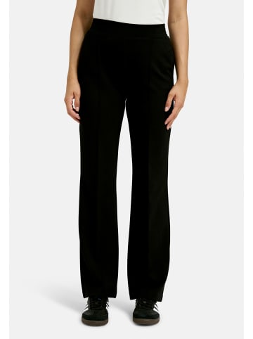 Milano Italy Wideleg Pants mit elastischem Bund in Black