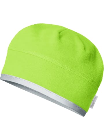 Playshoes Kinder Mütze "Fleece-Mütze helmgeeignet" in Grün