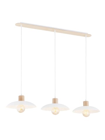 Licht-Erlebnisse Pendelleuchte (B)30 x (L)90 x (T)100 cm in Weiß HolzoptikWeiß Holzoptik