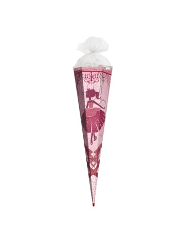 ROTH Schultüte groß Ballerina 85 cm, Glitter in Rosa
