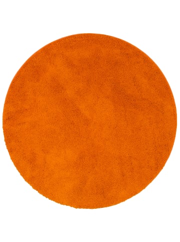 Snapstyle Hochflor Shaggy Teppich Palace Rund in Orange