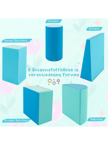 COSTWAY Schaumstoffbausteine 5 tlg. in Hellblau