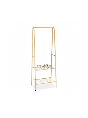 relaxdays Kleiderständer in Honigbraun - (B)61,5 x (H)160 x (T)38 cm
