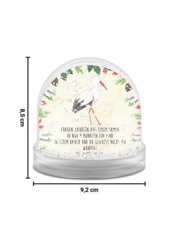 Mr. & Mrs. Panda glitzerkugel Storch mit Spruch in Naturpapier