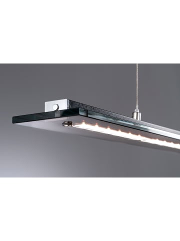 FISCHER & HONSEL LED-Pendelleuchte Tenso TW in Sandschw./chromfarben - (L)64 x (B)9 x (H)80-150cm