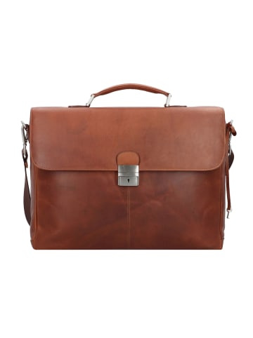 Esquire Dallas Aktentasche Leder 40 cm Laptopfach in braun