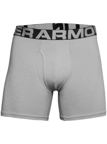 Under Armour Boxershorts Charged Cotton 6in 3 Pack in blau