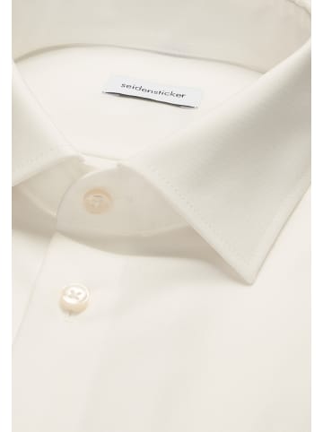 Seidensticker Business Hemd Slim in Ecru