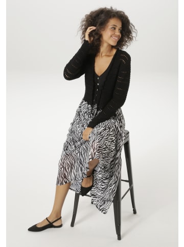 Aniston CASUAL Strickjacke in schwarz