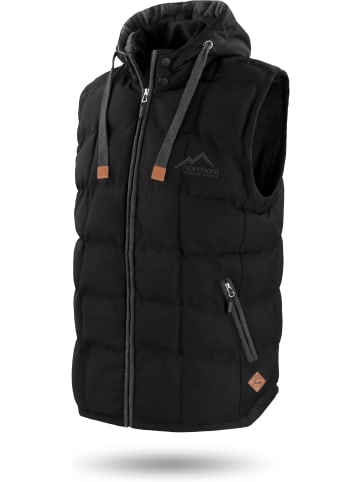 Normani Outdoor Sports Herren Winter-Steppweste Tropez in Schwarz