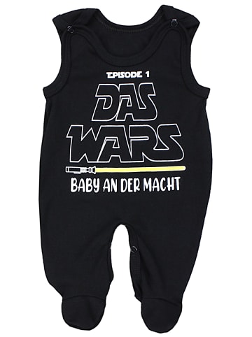 TupTam Unisex Baby Strampler mit Spruch in schwarz/weiß