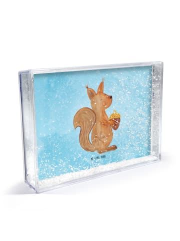 Mr. & Mrs. Panda Bilderrahmen Eichhörnchen Weihnachten ohne Spruch in Eisblau