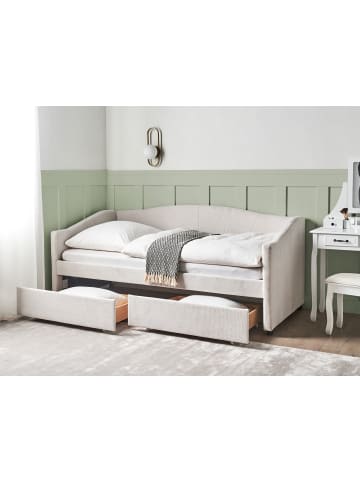 Beliani 2-tlg Einzelbett VITTEL in Beige