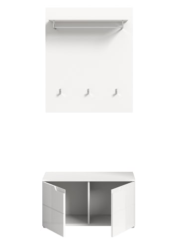 ebuy24 Weiß 80 x 37 cm