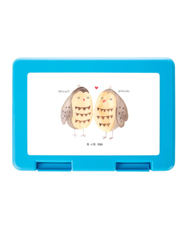 Mr. & Mrs. Panda Brotbox Eulen Liebe ohne Spruch in Weiß