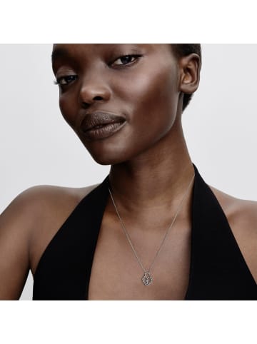 Pandora Damen-Kette Funkelndes Herzschloss Silber