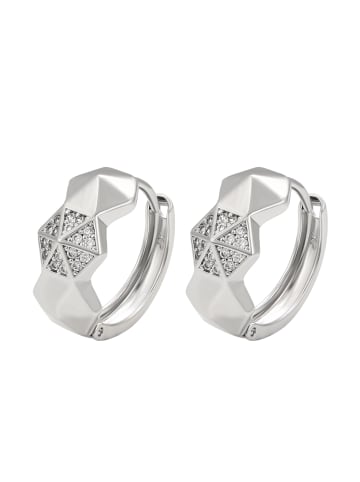 faina Women Huggie Earrings in Silver
