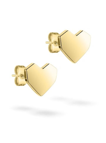 LIEBESKIND BERLIN Ohrstecker Urban Heart in gold