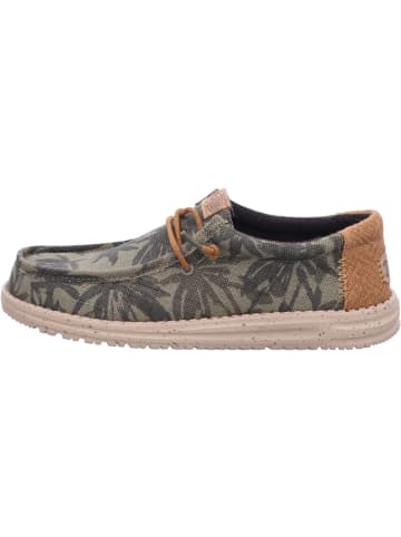 Hey Dude Slipper Wally in olive/ginger/brown