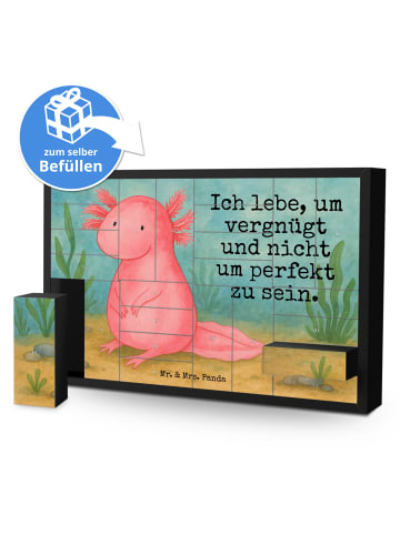 Mr. & Mrs. Panda Adventskalender Axolotl Niedlich Design mit Spruch in Weiß
