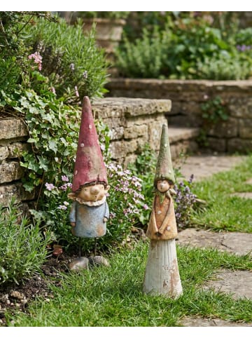 Beliani 2er-Set Gartenfigur GREVA in Bunt