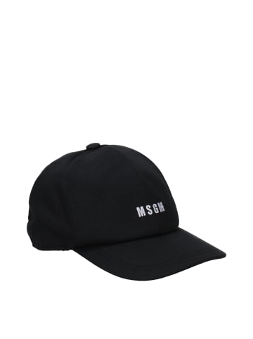 MSGM Schwarz Baumwolle Cap (Baseball Hut)