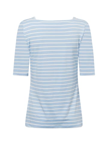 comma T-Shirt in hellblau weiß