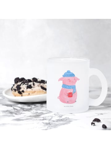 Mr. & Mrs. Panda Teetasse Schweinchen Glühwein ohne Spruch in Transparent