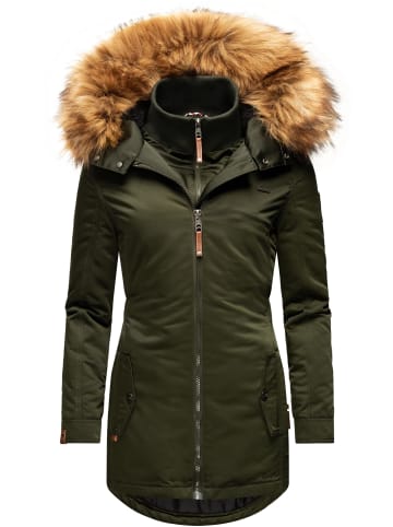 Marikoo Wintermantel Sanakoo in Olive