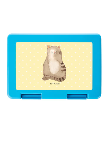 Mr. & Mrs. Panda Bento Box Katze Sitzen ohne Spruch in Gelb Pastell