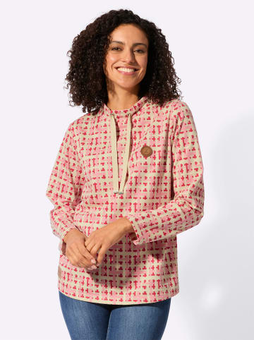WITT WEIDEN Sweatshirt in erdbeere-sand-kariert