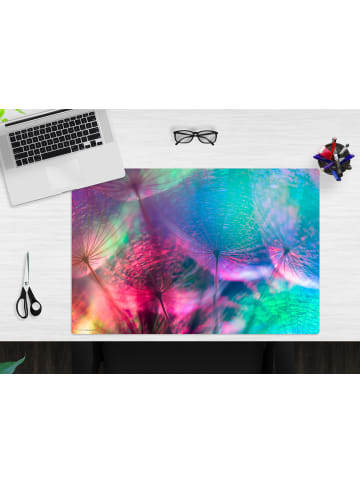 Cover-your-desk.de  Schreibtischunterlage – “Pusteblume im bunten Farbspiel“ (L)60 x (B)40 